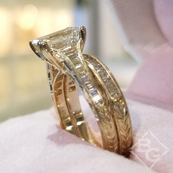 18ct White Gold Claw & Channel Set Diamond Halo Easy Diamond Ring -  Bellagio Jewellers